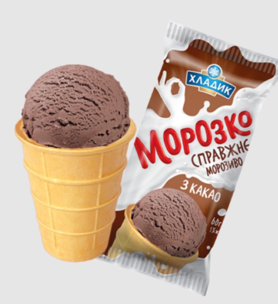 Морозиво Морозко 5% какао ваф/стак 60г